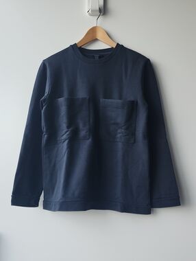 COS Heavy Weight 100% Cotton Double Pocket Long Sleeve T-Shirt